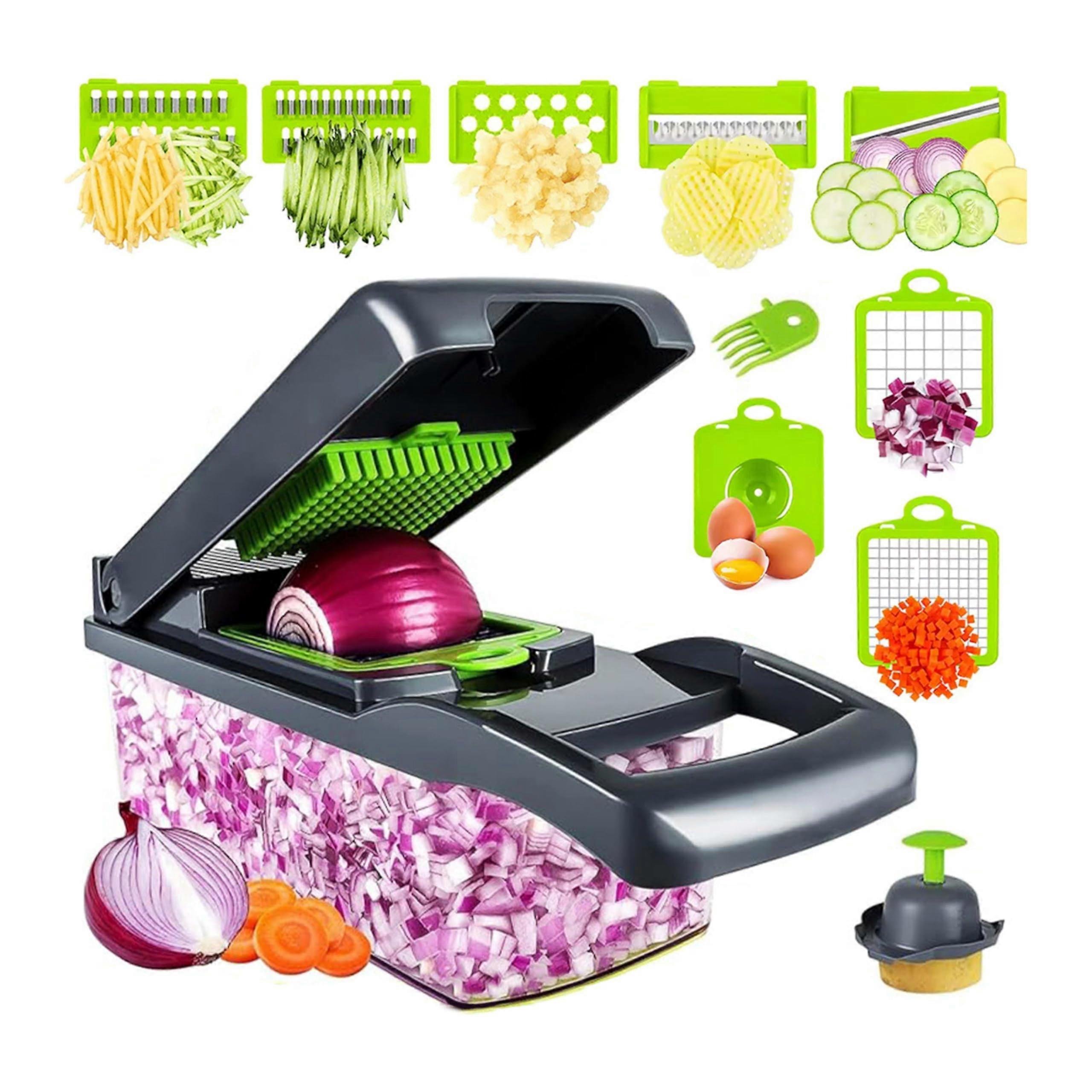 Vegetable Slicer 13-Inch Chopper for Onions, Durable Stainless Steel, Versatile Kitchen Tool, Easy to Clean