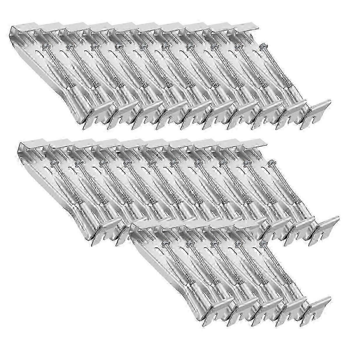 5inch 25 Pack Gutter Hangers, With Pre-inserted Screw, Aluminum Gutter Brackets For Repairing Sagging Rain Gutters