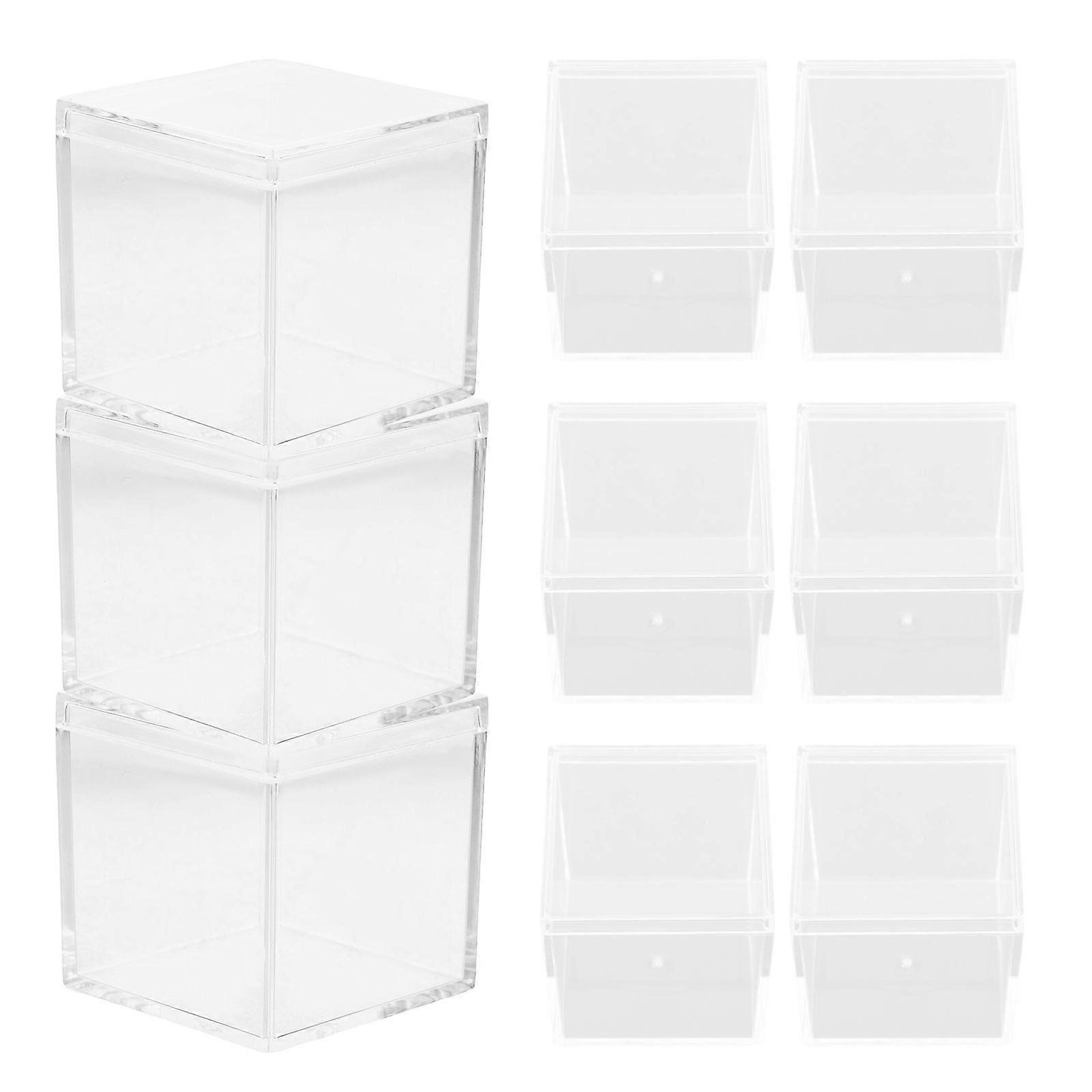 9pcs Mini Square Candy Box Sample Box Multifonctionnel Storage Box Candy Holder