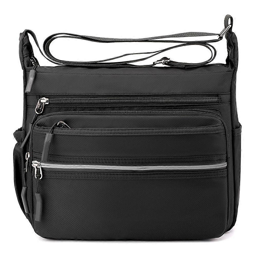 Waterproof Nylon Shoulder Bag, Multi-Use Messenger Bag