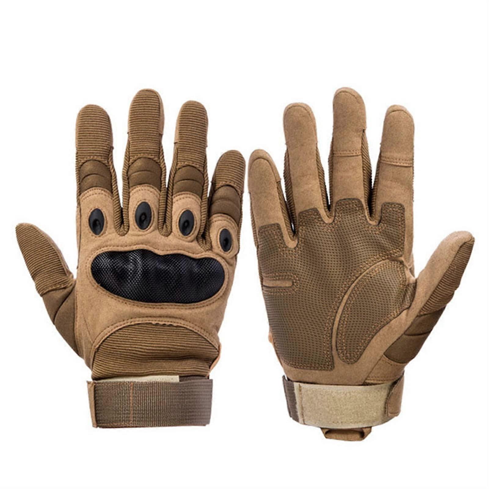 Rock Climbing Gloves Armor Protection Full Finger Gloves For Cycling And Hiking Breathable Padded Palm