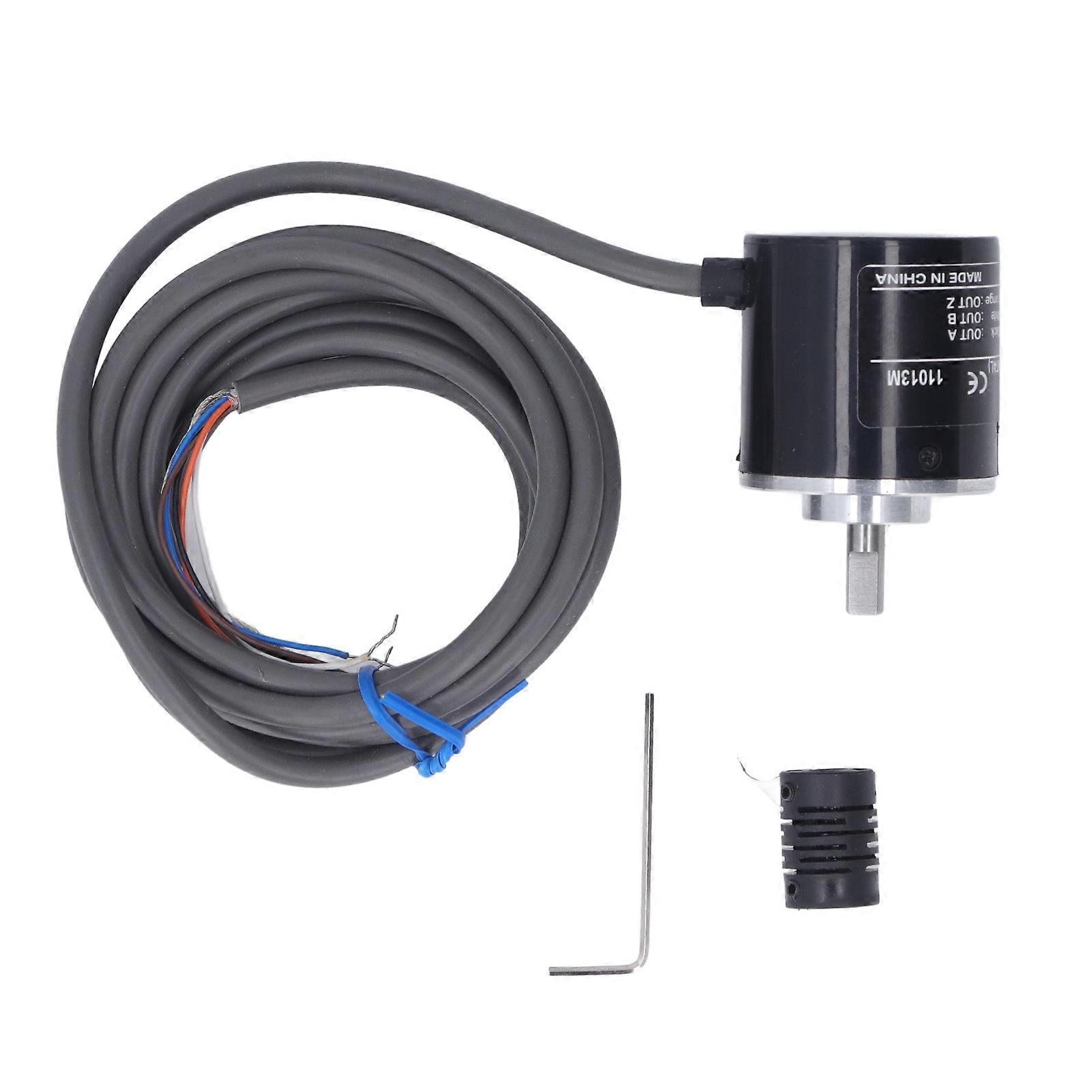 600P/R Rotary E6B2‑CWZ6C Stainless Steel High Accuracy AB 2 Phase Encoder for Industrial Commercial Use DC5‑24V