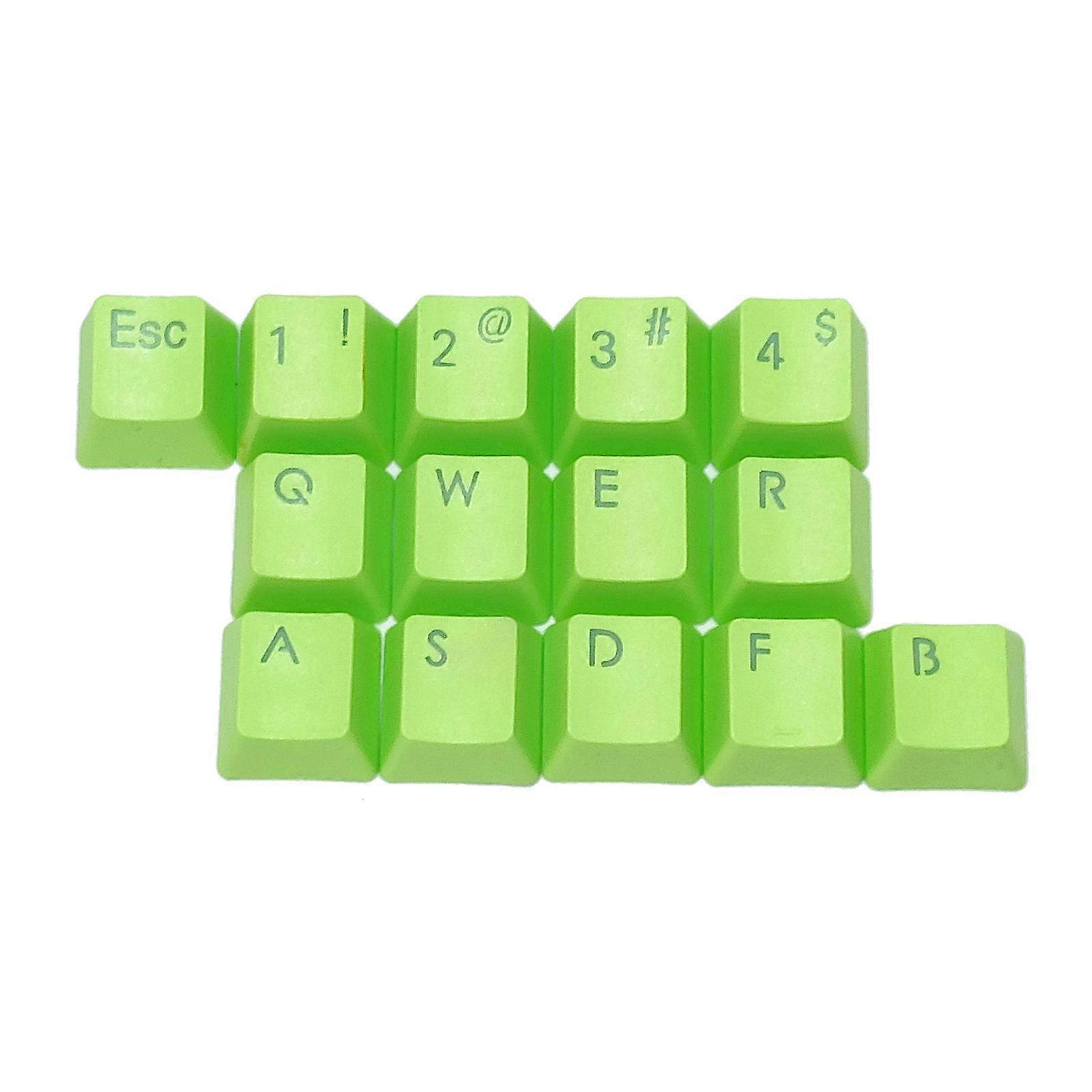 14 Keys PBT Double Shot Keycaps Set Backlit Keycaps for Mechanical Keyboards