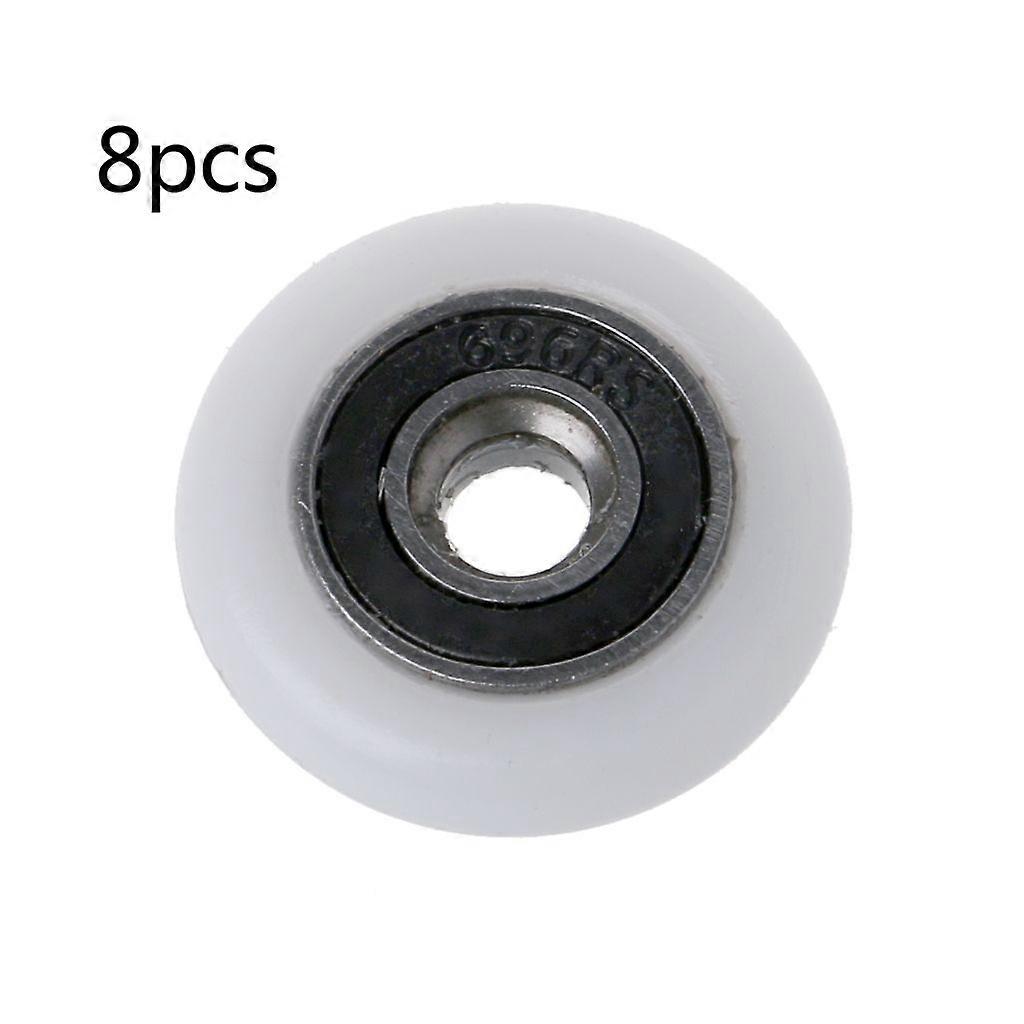 8pcs Bath Shower Door Rollers/Runners Wheels Pulleys 23mm Diameter Wheel