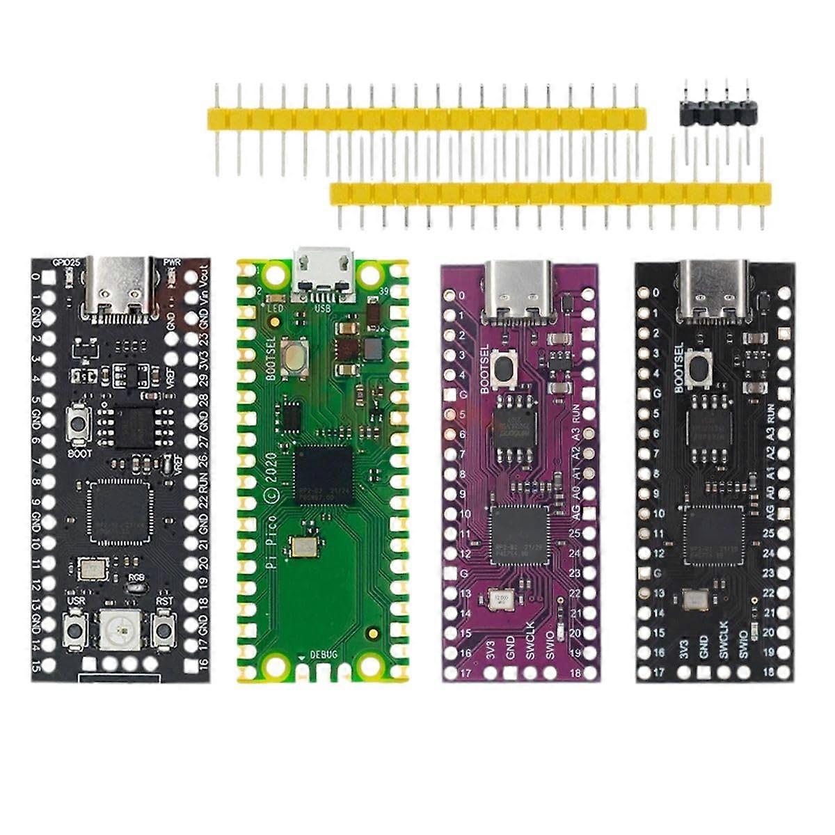 Board Micro Type-C RP2040 Dual-Core Arm Low-Power Cortex-M0+ Processor 264KB RAM High-Performance Component