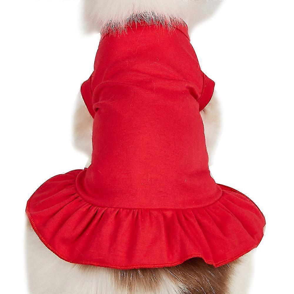 Solid Color Dog Skirt Fashion Simple Fold