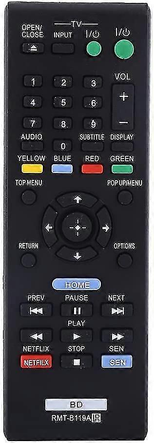 שלט רחוק של נגן Blu-ray Rmt-b119a עבור סוני, מחליפו של שלט רחוק אוניברסלי