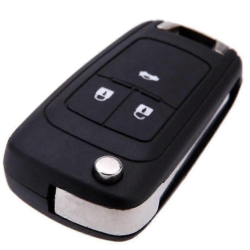 Replacement 3 Buttons Keyless Entry Remote Flip Folding Key Fob Case Shell Cover For Chevrolet