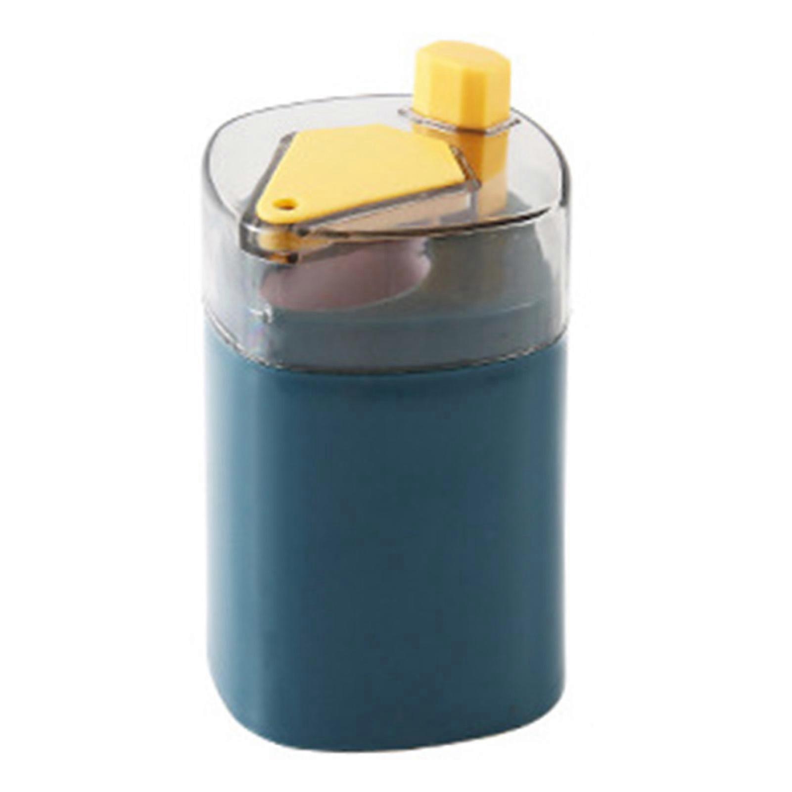 Reusable Holder Automatic Pop Up Dispenser Plastic Toothpick Storage Container for Home Use Navy Blue