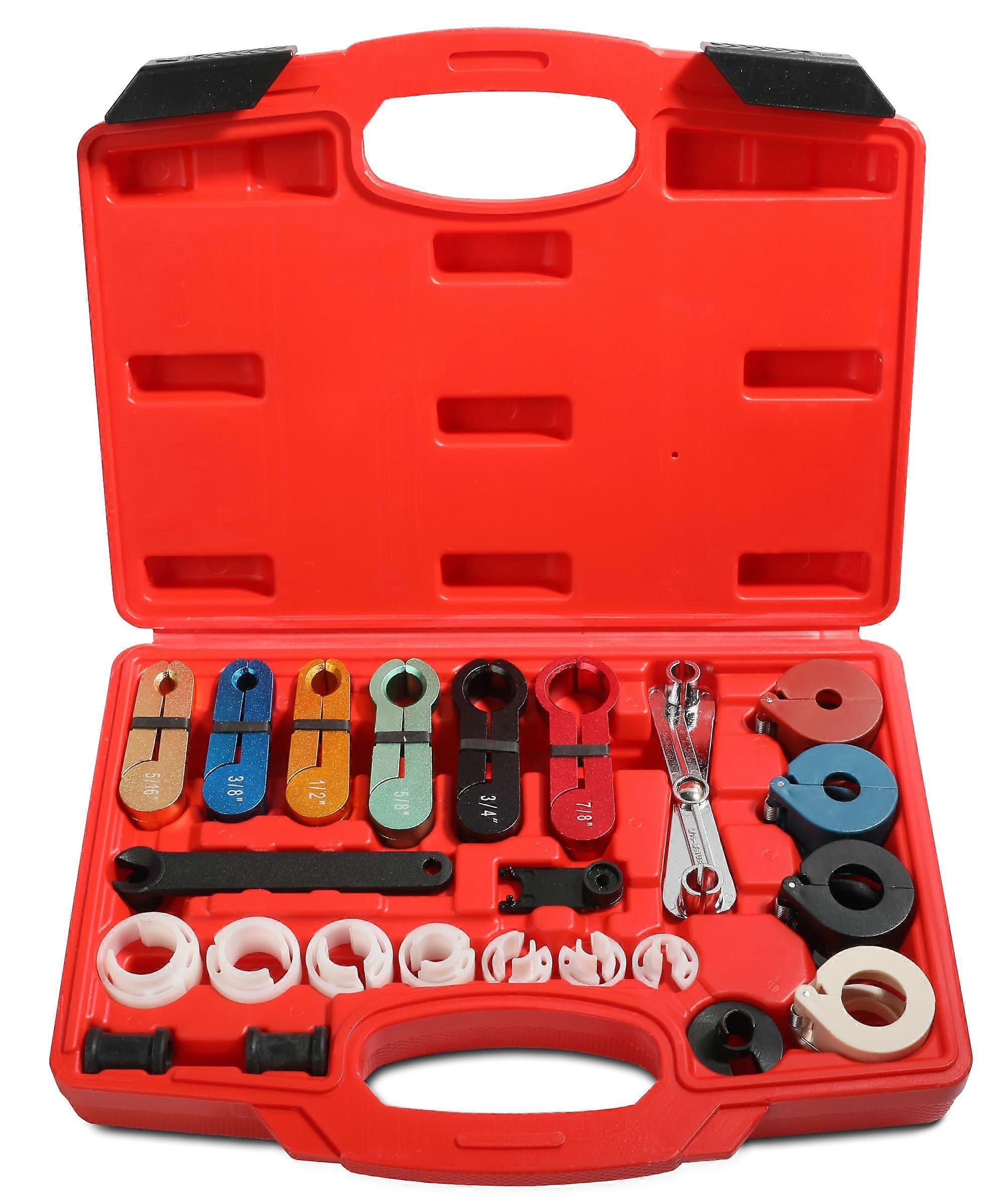 YAKEFLY 25-Piece Master Quick Disconnect Tool Kit For Fuel Line And Transmission Oil Cooler Lines AC Disconnect Tools