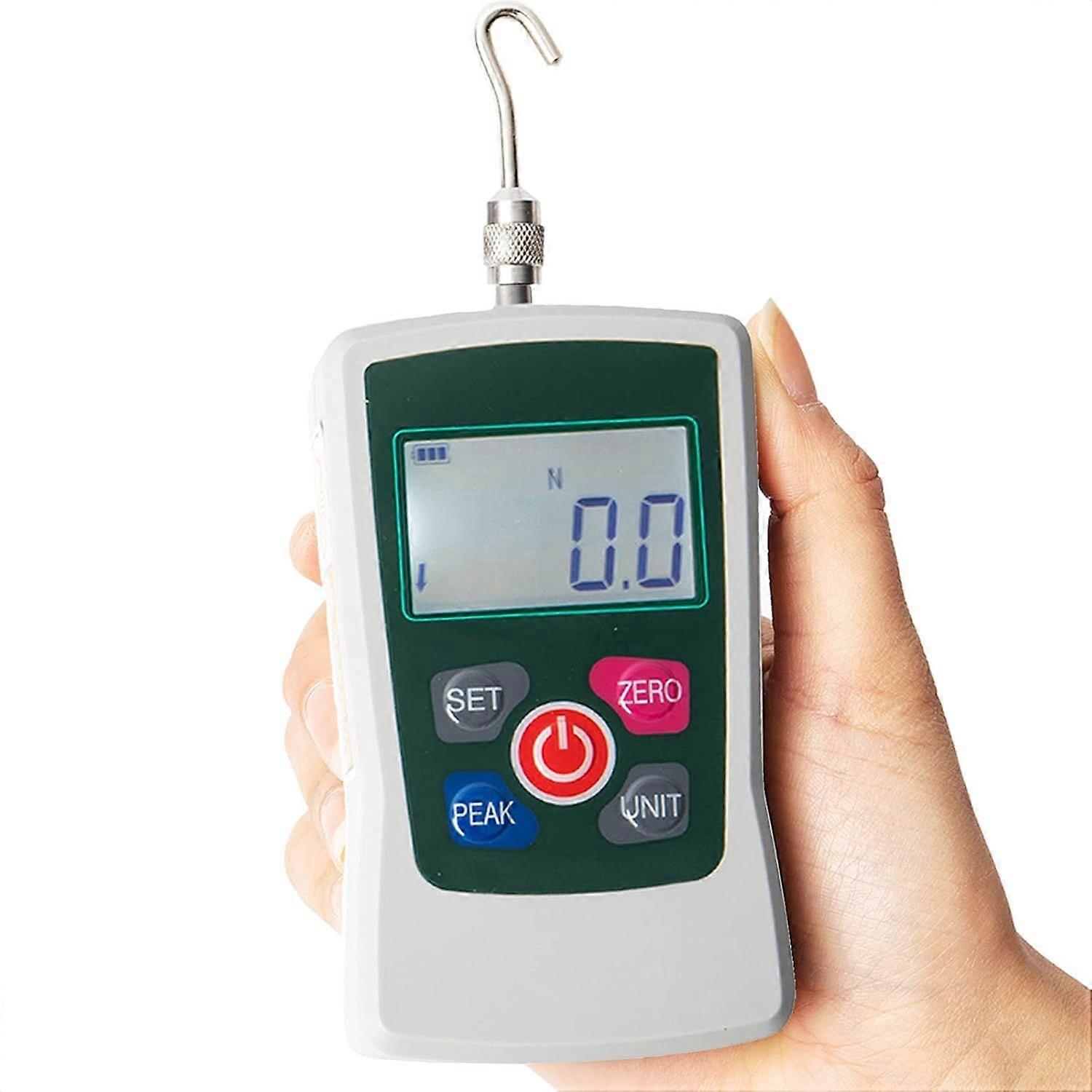 AMF-500 Digital Force Meter Push and Pull Tester Dynamometer Pressure Push Meter Portable Measuring Units N kg lb Oz