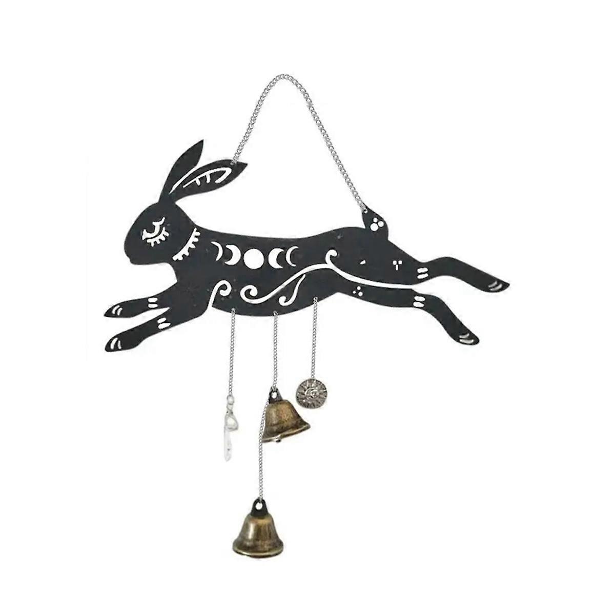 Wind Chime Pendant Rabbit Vintage Wind Bell Decor