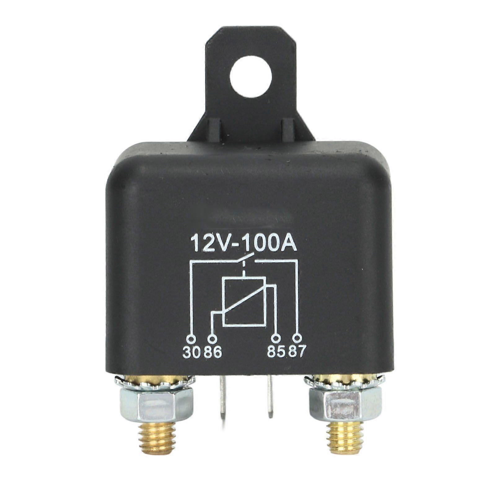 スターターリレーソレノイド4ピン12V 100A NO 芝刈り機ガーデントラクターゴルフカート用