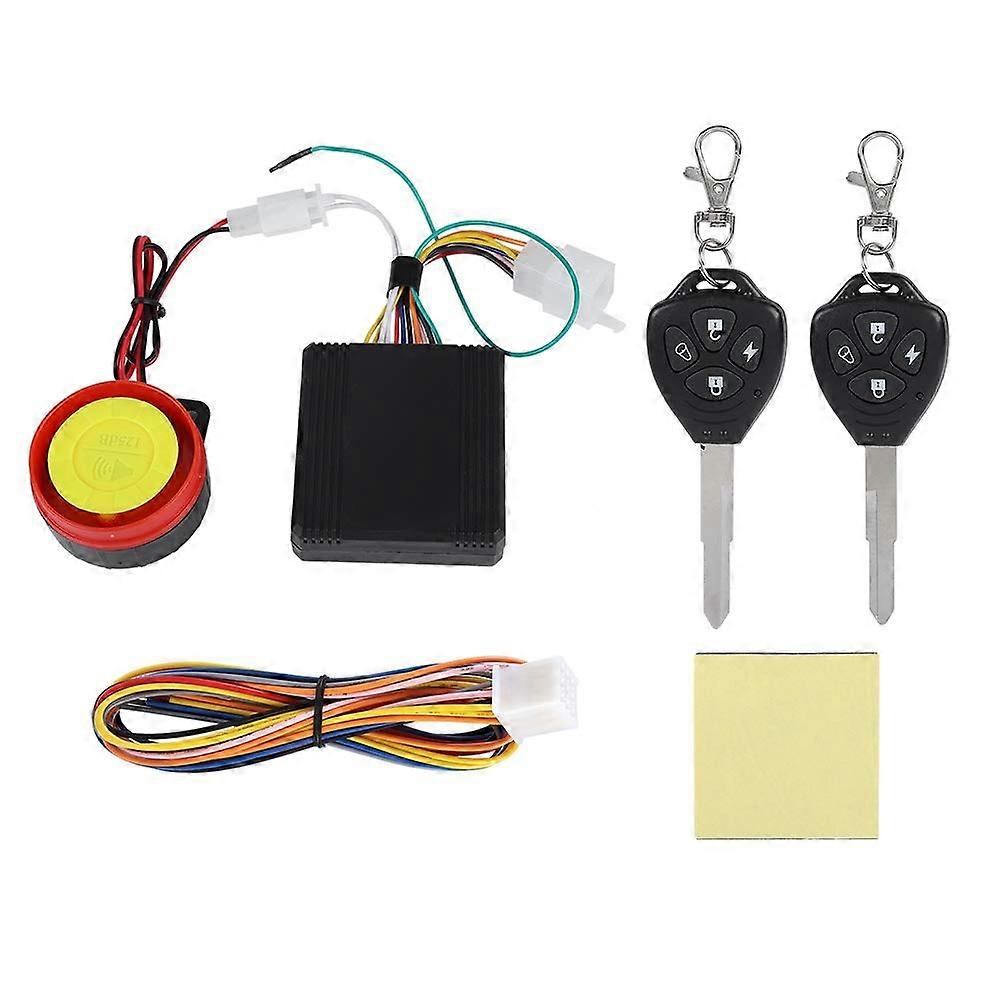 125dB 12V Motorcycle Anti-Theft Security Alarm System for Bikes and Scooters, Waterproof, Durable, Easy Installation