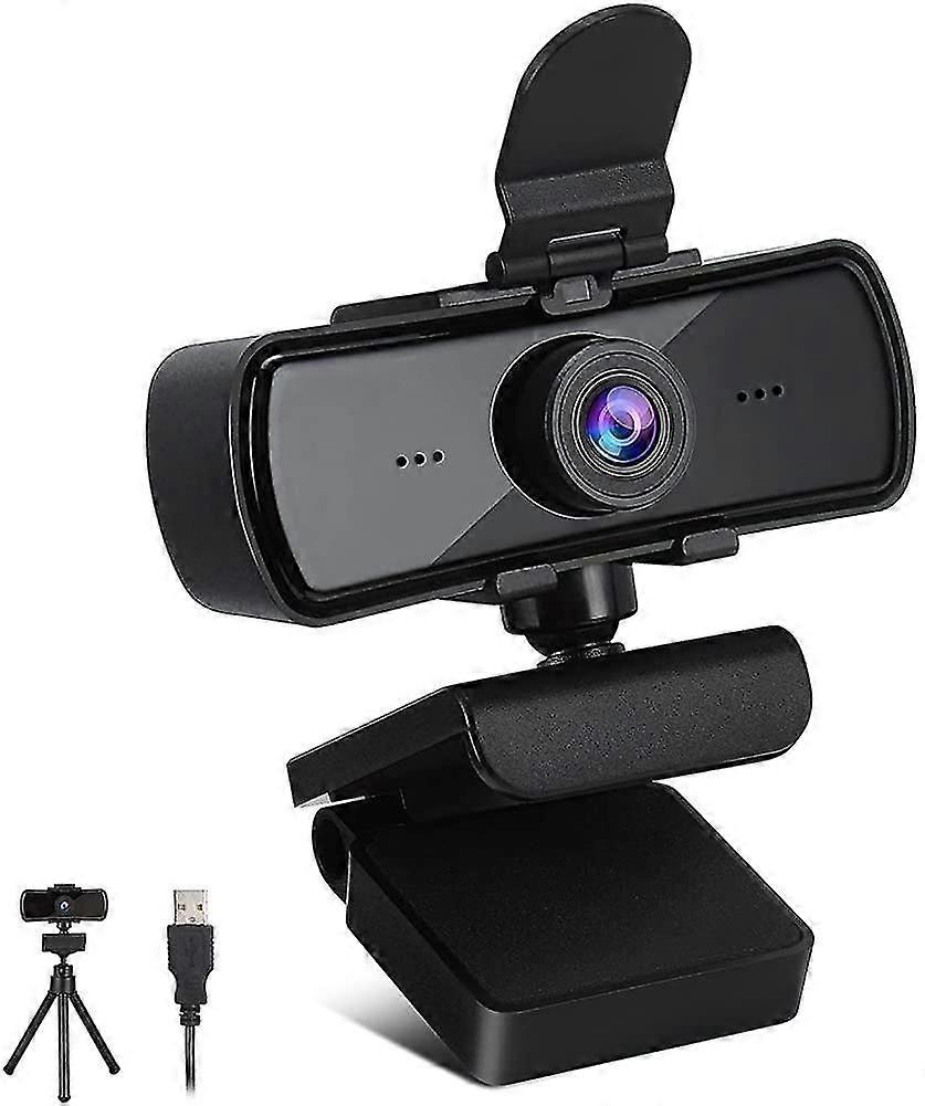 2k hd webkamera, autofokus 1440p webkamera med mikrofon usb plug and play webkamera
