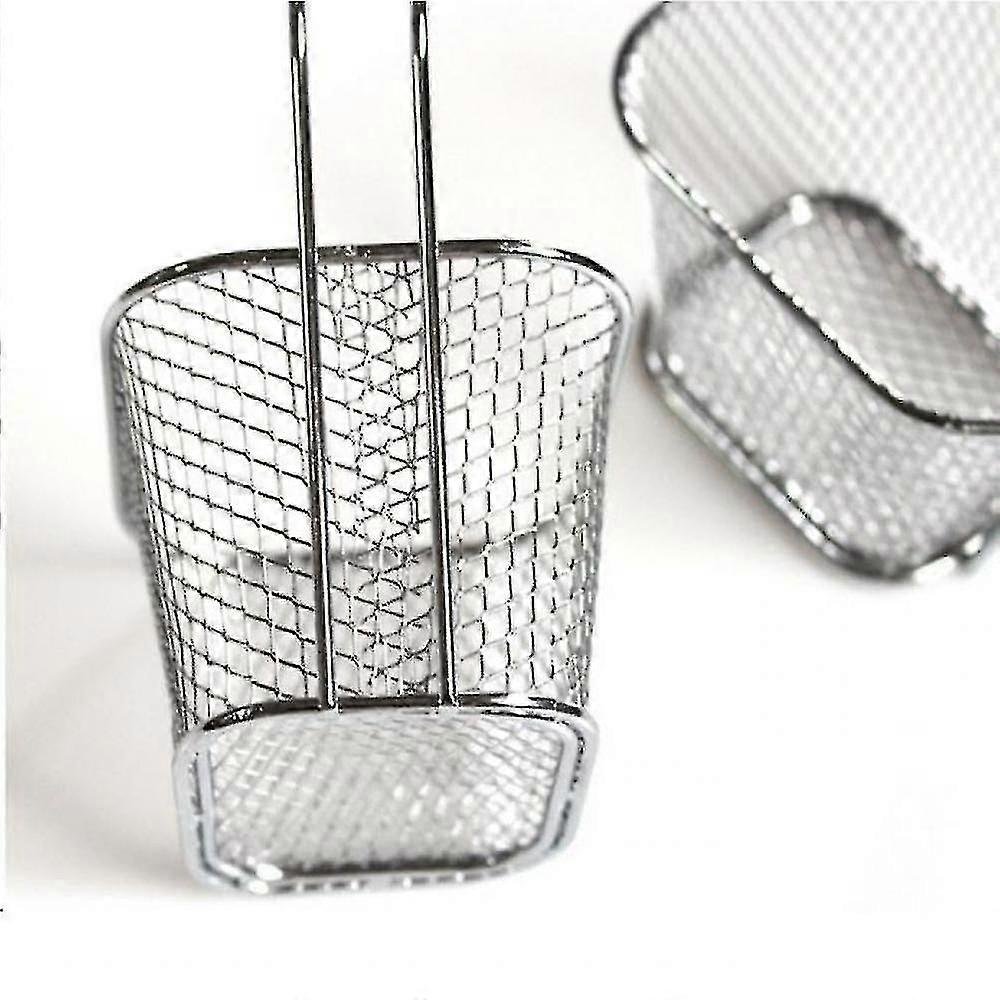 Cookware Sets Electroplate Stainless Steel Mini Frying Net Square Block