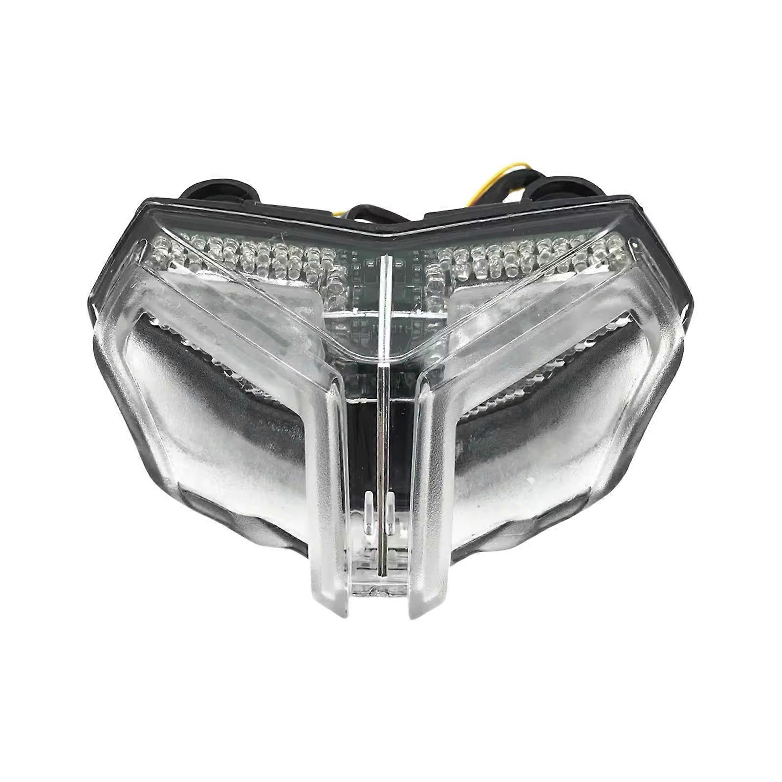 Motorcycle Taillight for 848 1098 1198 Brake Turn Signals Integrated LED Rear Tail Light Blinker Replacement Part Clear