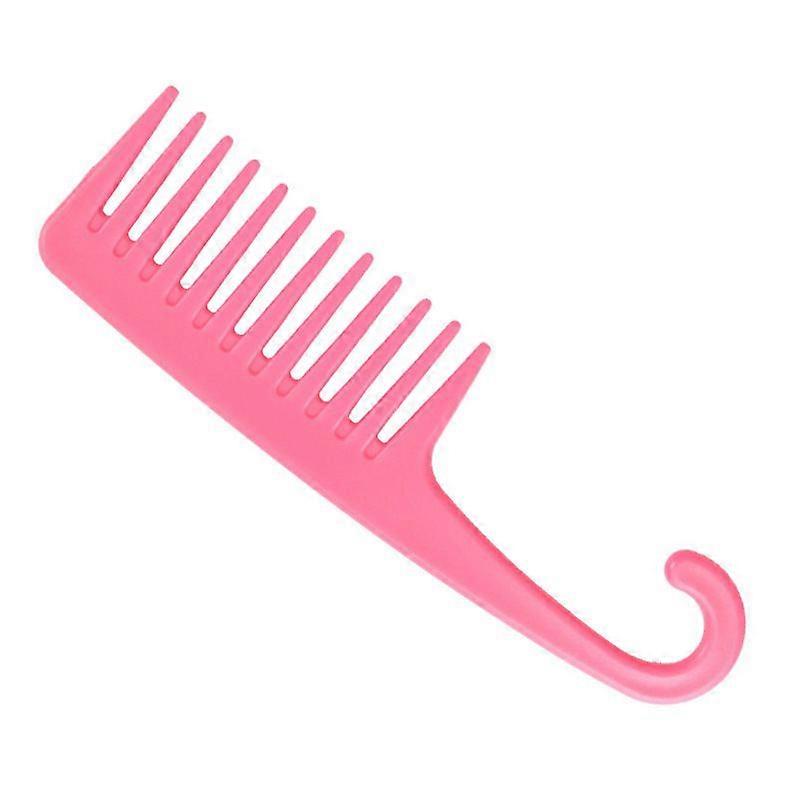 Wide Tooth Comb Shower Comb with Hook, Comb Combs 2 Pieces - Pink