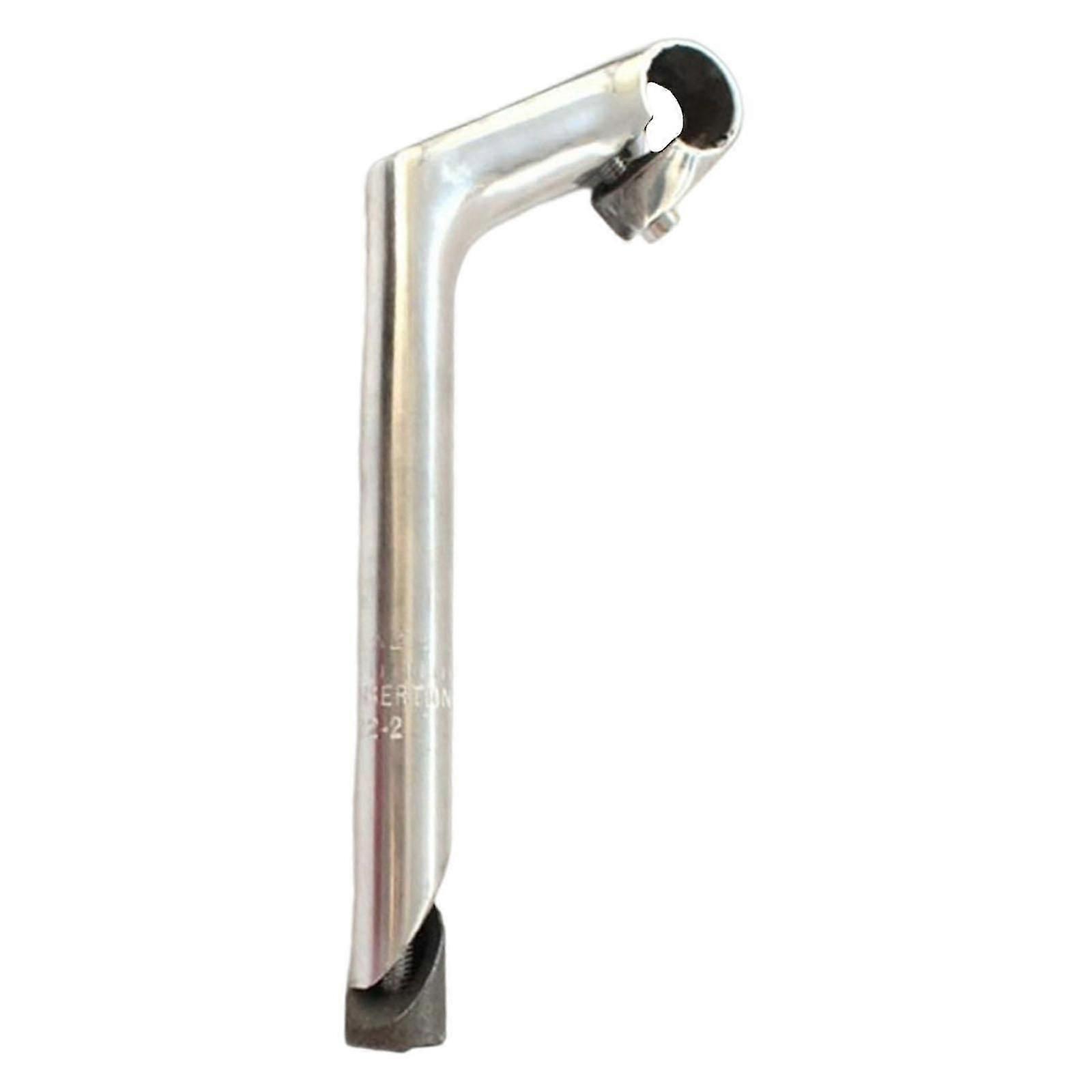 Handle Bar Stem 22.2mm Frame Gooseneck Riser Stem For Comfort Bikes Silver