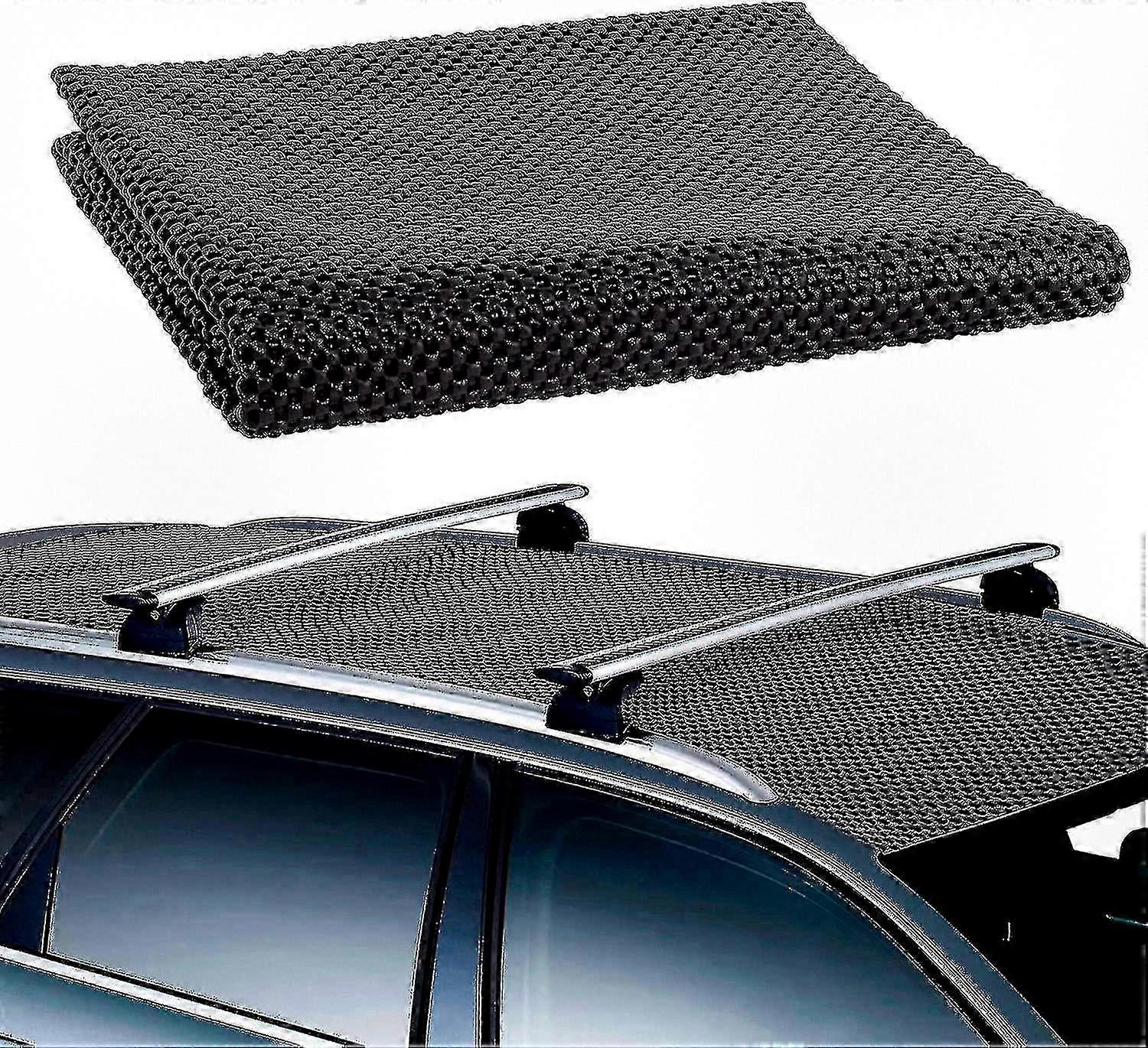 Waterproof Car Roof Bag Set with Non-Slip Roof Mat, No Rack Required, Fits Most Cars, Size 90x100CM