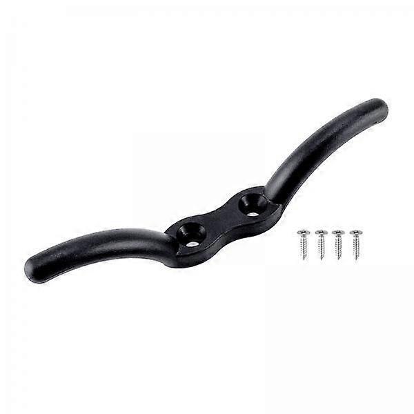2X Marine Grade Nylon Flagpole Rope Cleat w/ Hardware Mount Screw 152mm