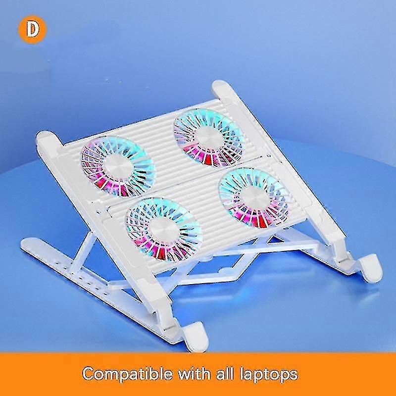 Laptop Stand Portable With Removable Cooling Fan Folding Quiet For Notebook