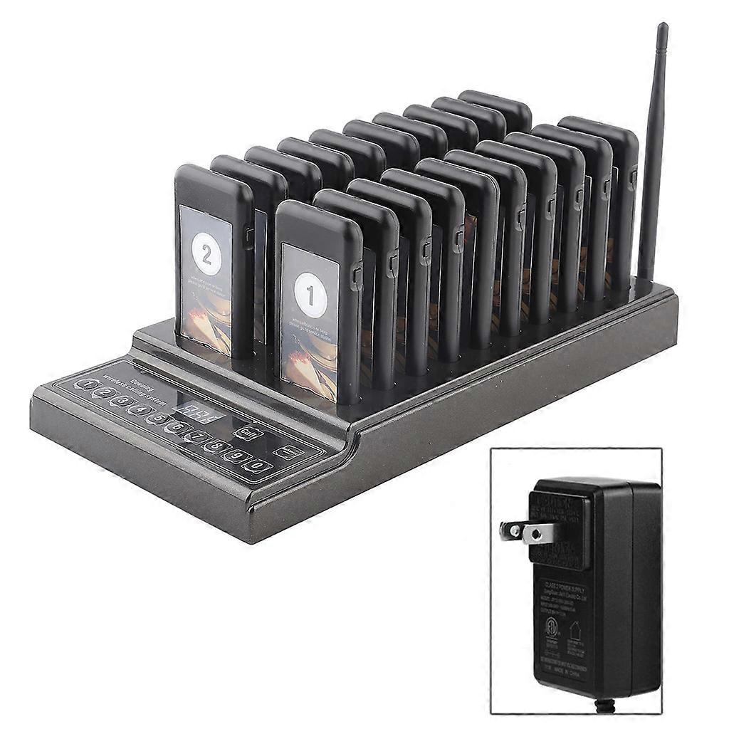 SU-68Z Restaurant Calling Pager System 20 Pager Wireless Queue Call Pager System Buzzer & Vibration / Vibration / Buzzer