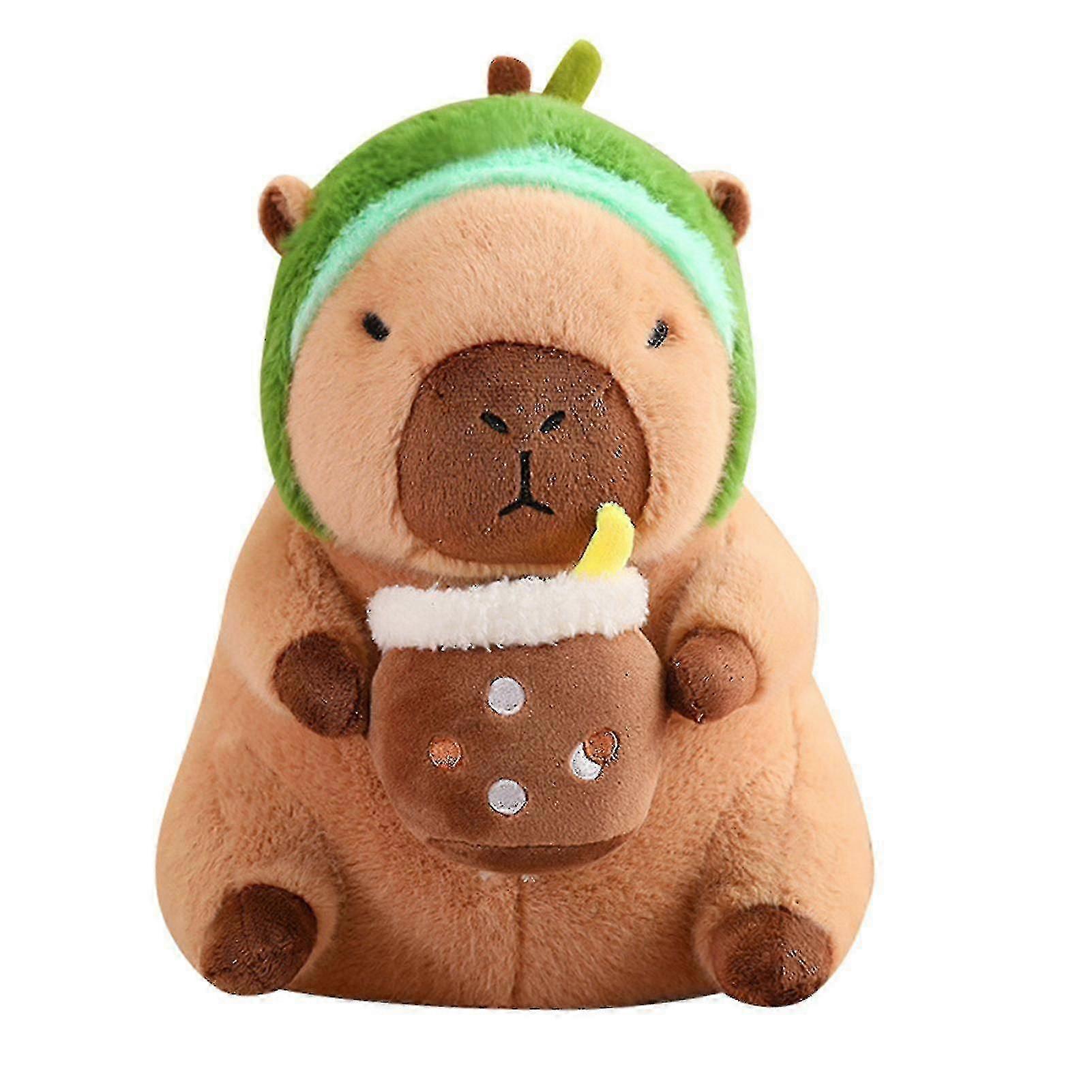 30cm/40cm Capybara Plush Toys Kids Ugly And Cute Stuffed Dolls Hugging Pillow with Removable Head Cover