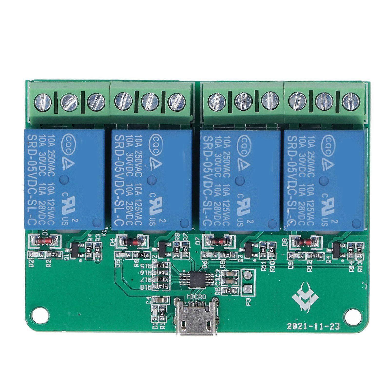 High quality  HID driver-free USB 4-way 5V relay module computer USB control