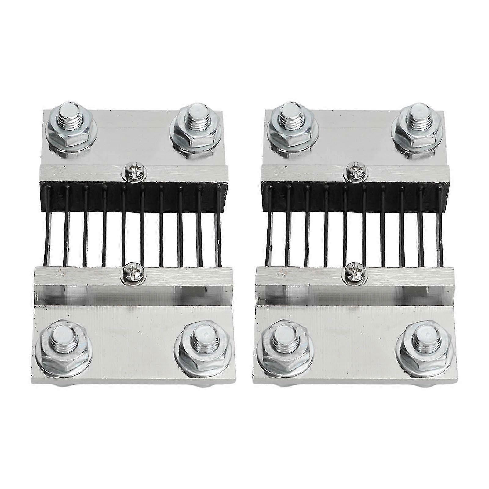 2 Pcs 75mV DC Current Shunt Resistor 1000A High Accuracy for Ammeter
