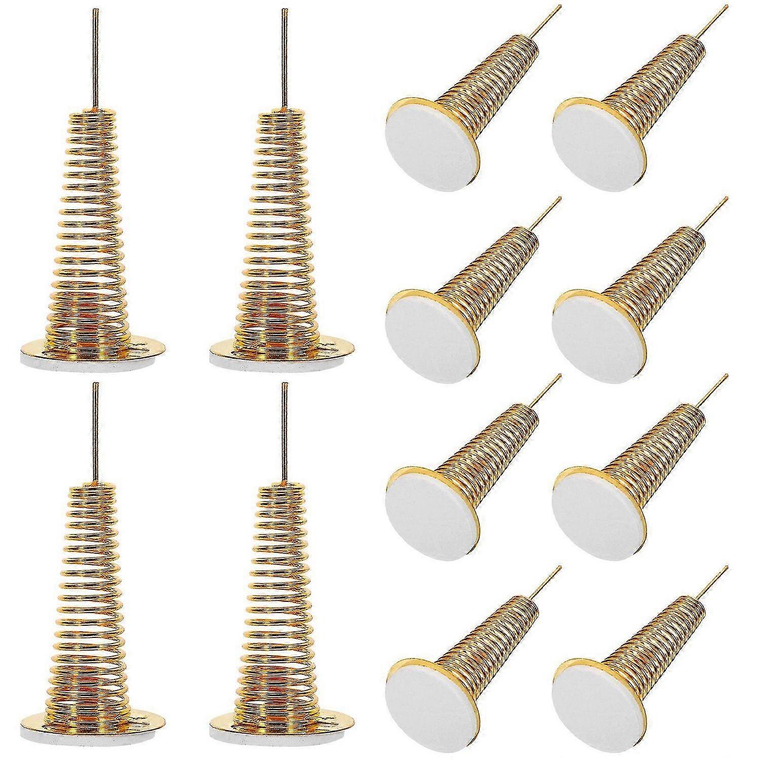 12pcs Clay Ornament Spring Base Adhesive Spring Base Fortune Cat Spring Base Doll Swing Spring