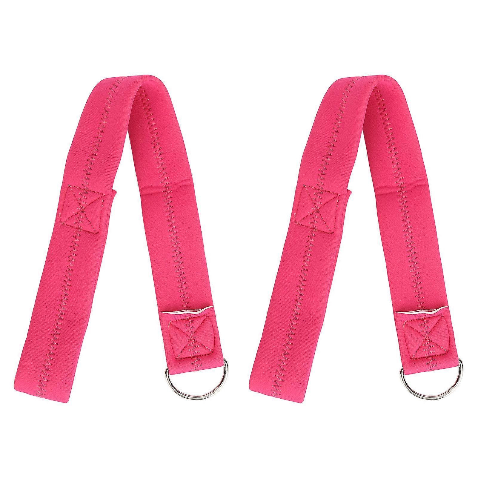 2pcs Baby Stroller Safety Wrist Strap Universal Fit Security Stroller Straps Hands Leash for Baby Carriage 38 X 450mm Rose Red
