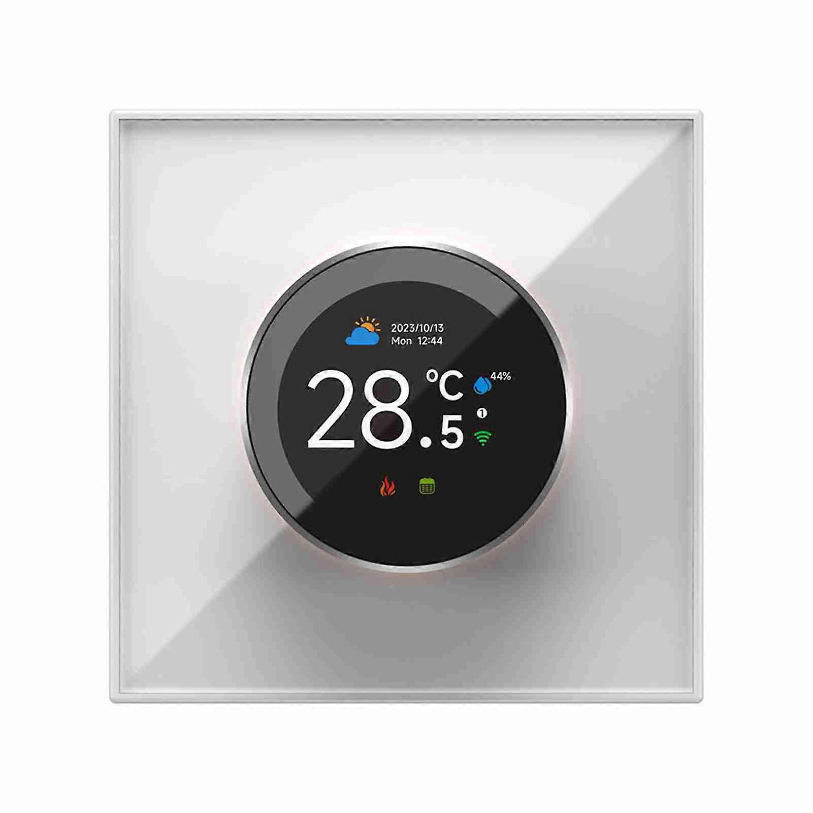 Smart Thermostat for TUYA 1.32in TFT Screen Touch Knob Voice WIFI Temperature Controller with Ambient Lights for Home