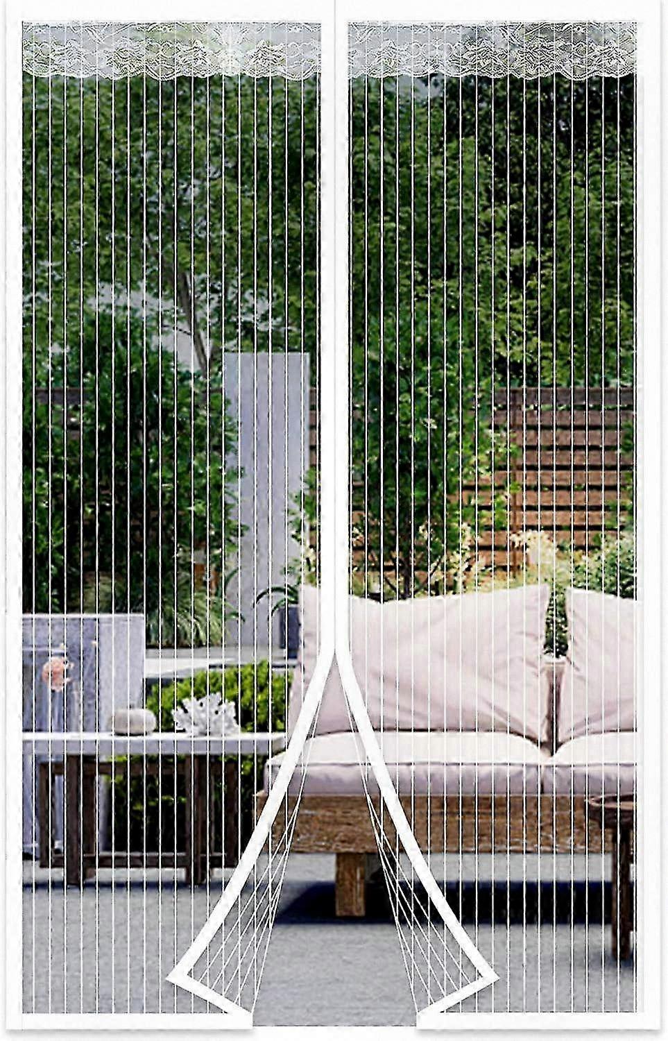 Magnetic Insect Screen Door Curtain for Easy Installation Without Drilling, Suitable for Various Door Sizes, 90*210cm