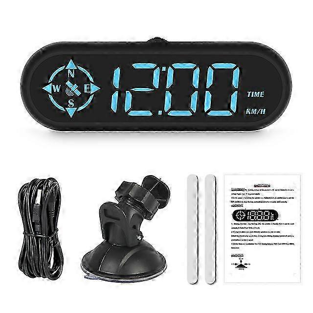 Vehicle Head-Up Display G9 HUD GPS Compass Clock Speedometer MPH Tester Digital Meter Onboard Computer Auto Accessories