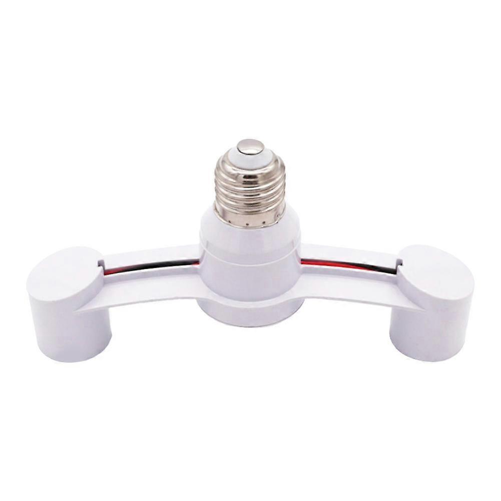 Pære Socket Adapter E27 Splitter 2 Hoder Lampe Base Omformer Lysholder