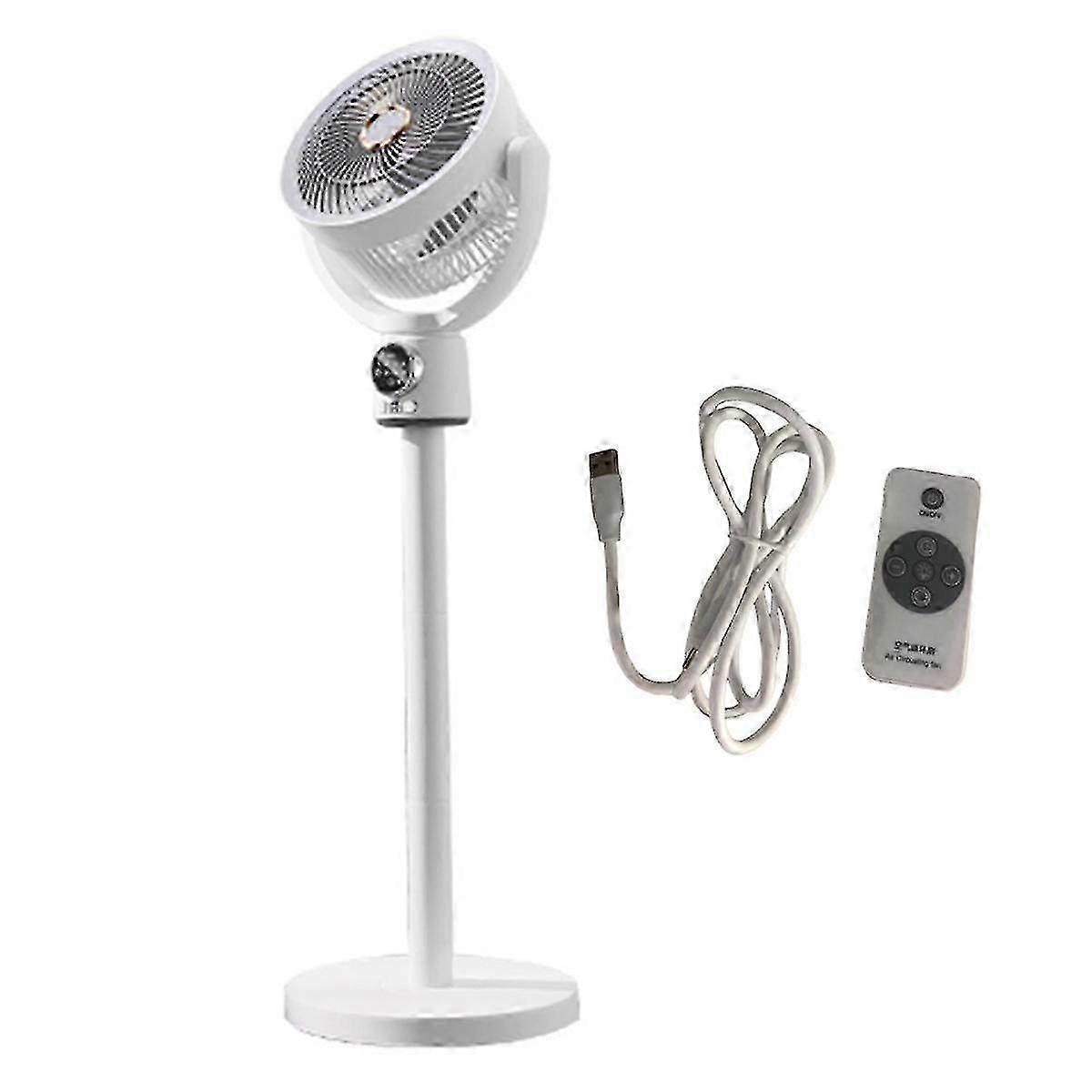 18650MAh Folding Portable Fan USB Remote Control Air Cooler Silent Rechargeable Floor Standing Fan