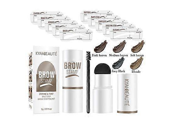 Pochoirs à sourcils, Kits de pochoirs à sourcils, Tampon à sourcils, Tampon à sourcils parfait, Kit de pochoir à sourcils pour femmes, imperméable et durable