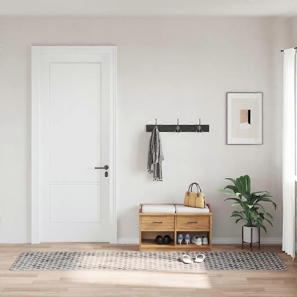 Carpet Washable 80x300 cm Multicolor Non-Slip