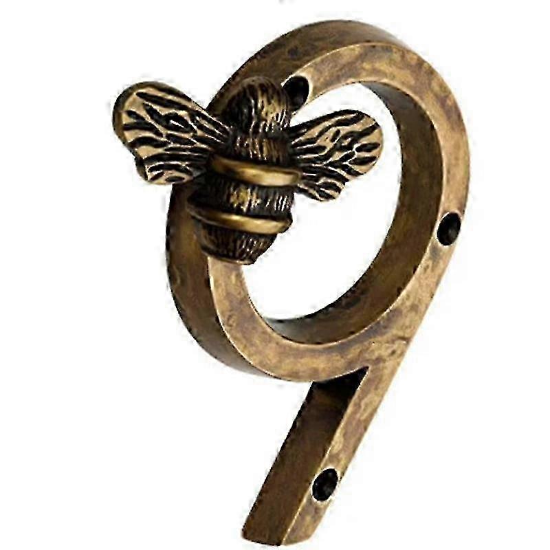 Brass Crafted Bee House Number Plaques with Modern Design and Metal Numbers 0-9 2025