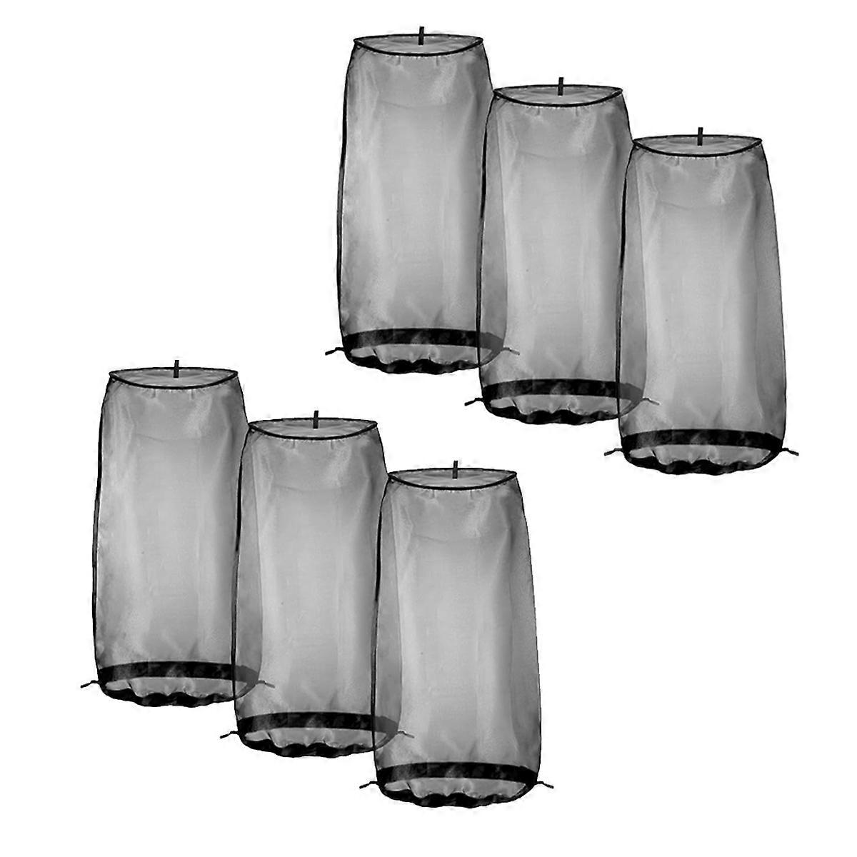 6個のウィッグ収納バッグ調節可能なウィッグバッグ、巾着付きポータブルトラベルオーガナイザー、Dからキープ