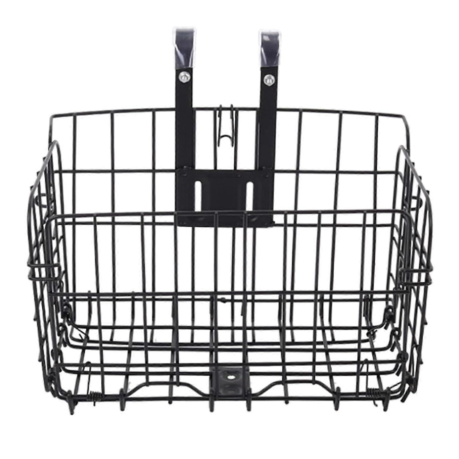 Removable foldable bicycle basket, mountain bike, front and rear, collapsible hanging basket, bicycle storage solution, durable