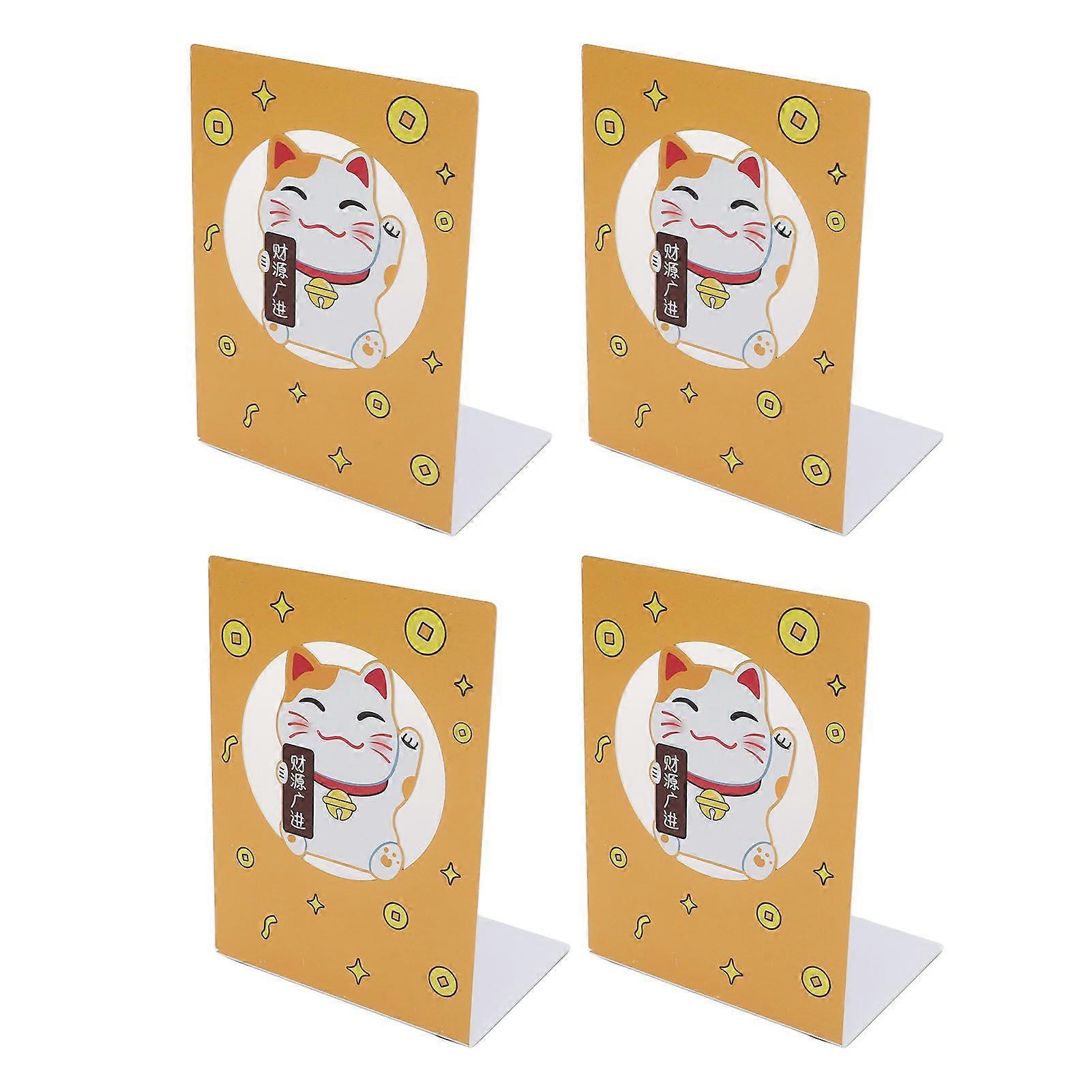 2025 Latest Model  4pcs Metal Book Ends Orderly Storage Arbitrary Adjustment