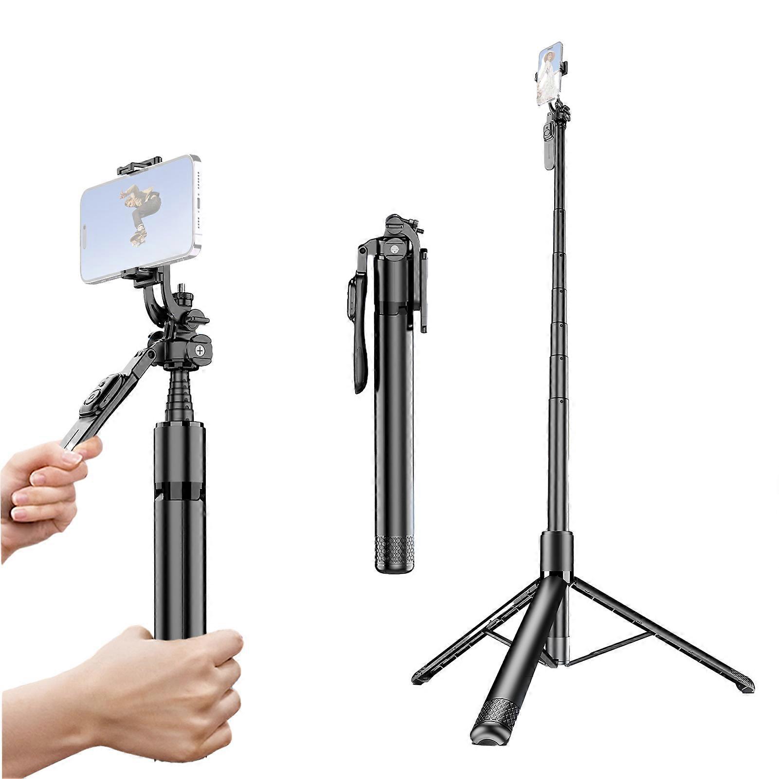 Multifunctional Desktop Tripod - Portable 202cm Selfie Stick with Wireless Control
