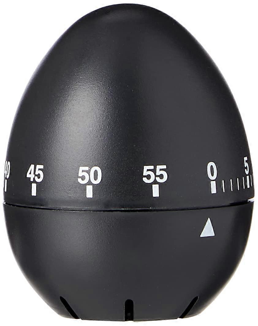 Black Egg Shape Mechanical Kitchen Timer