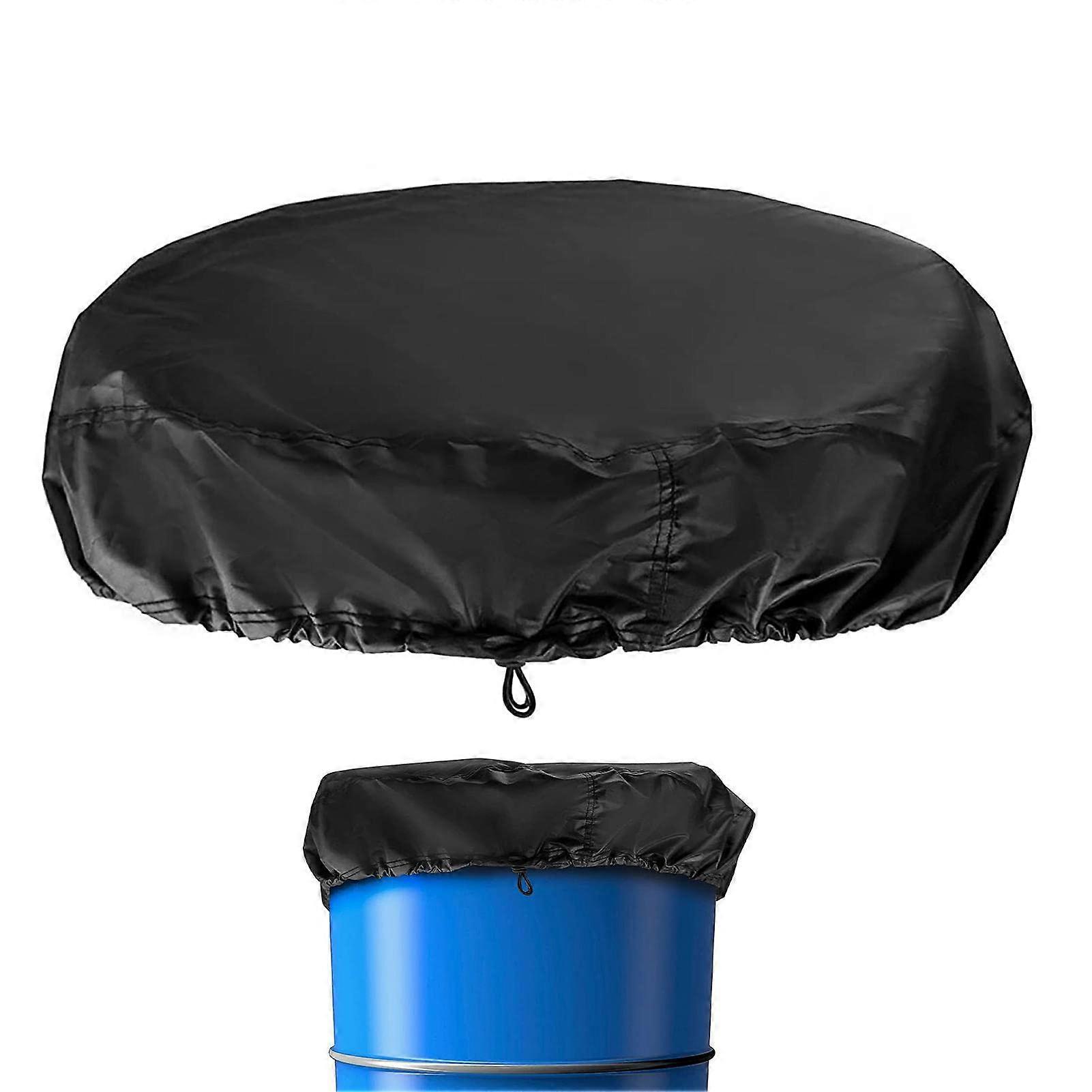 Rain barrel cover, bucket cover with drawstring, water collection barrel supply for barrel, universal rain barrel, allweather protection Ref: 8609