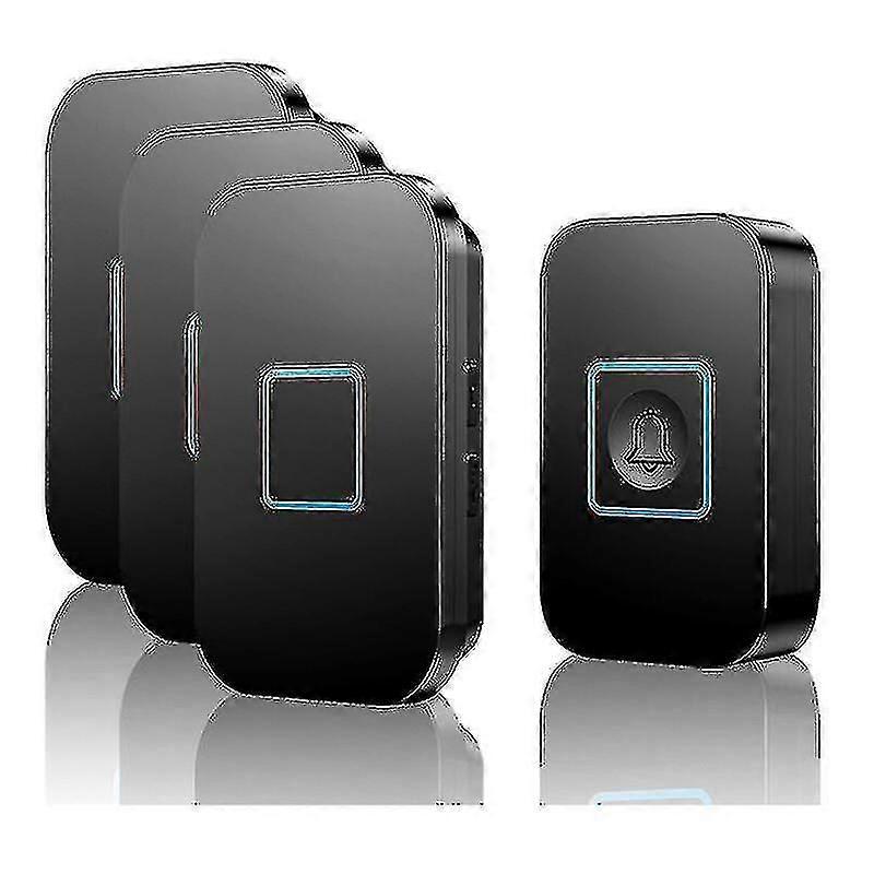 Ultra-long Range 400m Wireless Doorbell Chime Kit, Ip55 Weatherproof With Led Light, Volume Control And Over 60 Melodies