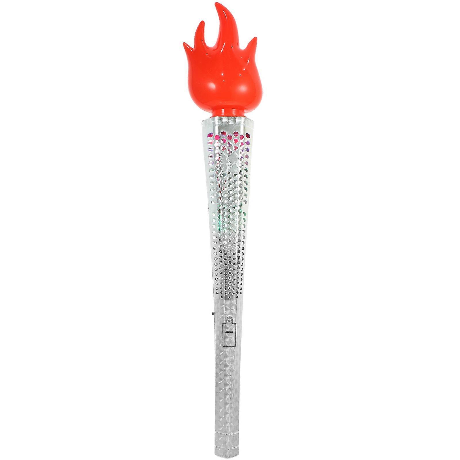 Lightweight Plastic Torch with Simulated Flame for Birthday, Halloween, and Camping Parties – Safe, Portable Performance Decoration