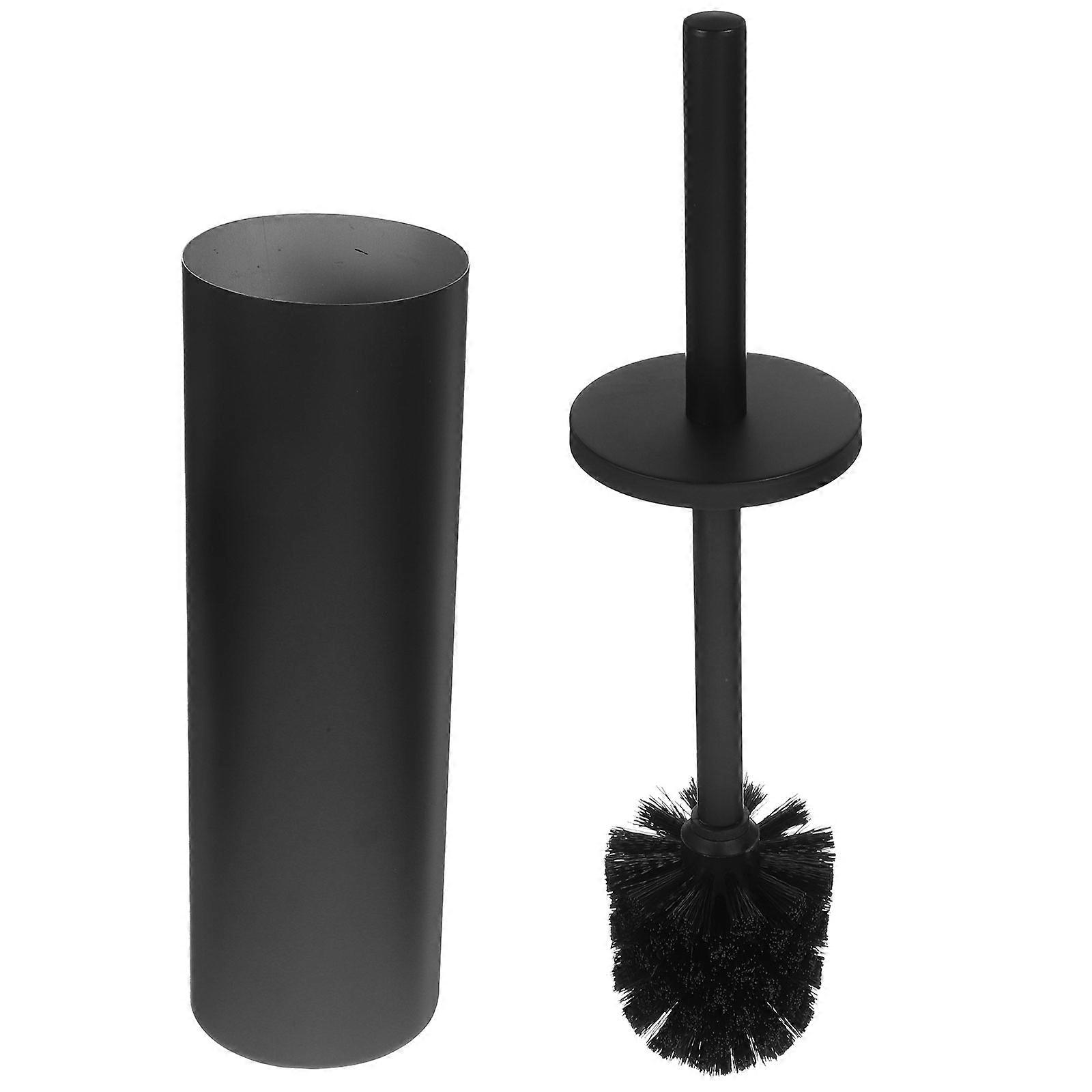 Metal Toilet Brush With Holder Rose Gold Color Prevent Dirty Water Splashing Hotel Bathroom 1Set