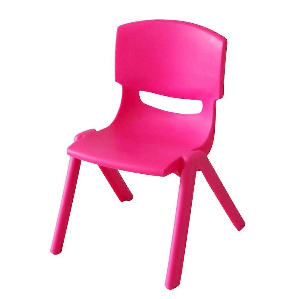 YJZY 's Stackable Chairs 28/30cm Home Nursery Safety Polypropylene Pink
